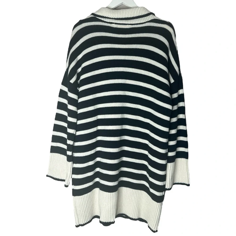 Altar’d State Striped Black and White Sweater Dress Size Medium